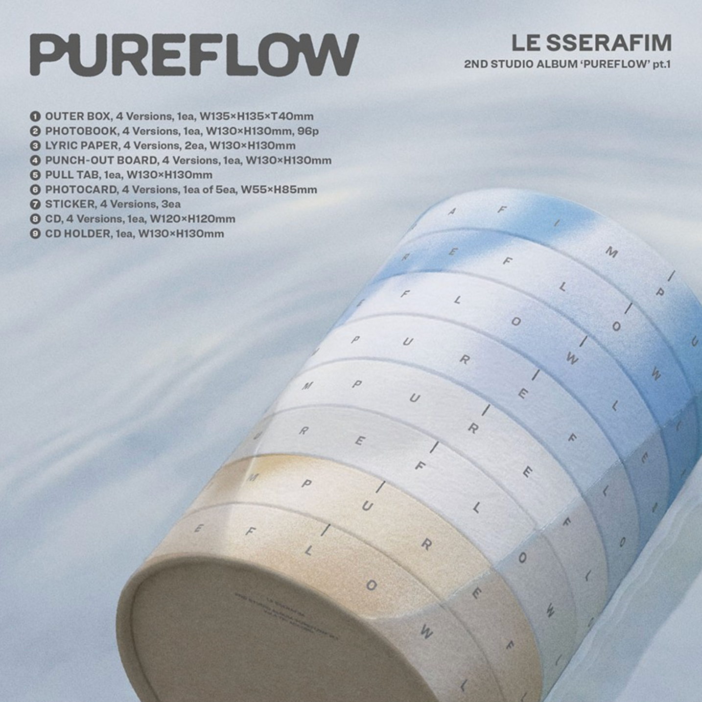 LE SSERAFIM – 2nd Studio Album [PUREFLOW pt.1]
