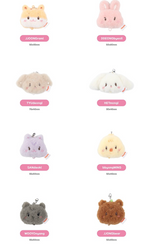 LINKABLE FACE KEYRING (RANDOM) ATEEZ X ANITEEZ POP-UP STORE ANITEEZ IN COLOR MD