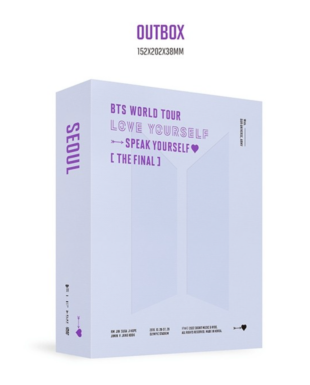 BTS - WORLD TOUR 'LOVE YOURSELF : SPEAK YOURSELF' [THE FINAL] DVD