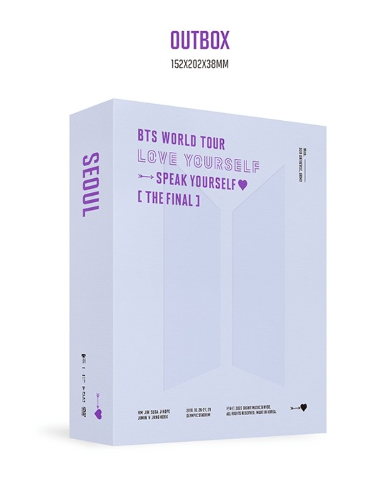 BTS - WORLD TOUR 'LOVE YOURSELF : SPEAK YOURSELF' [THE FINAL] DVD