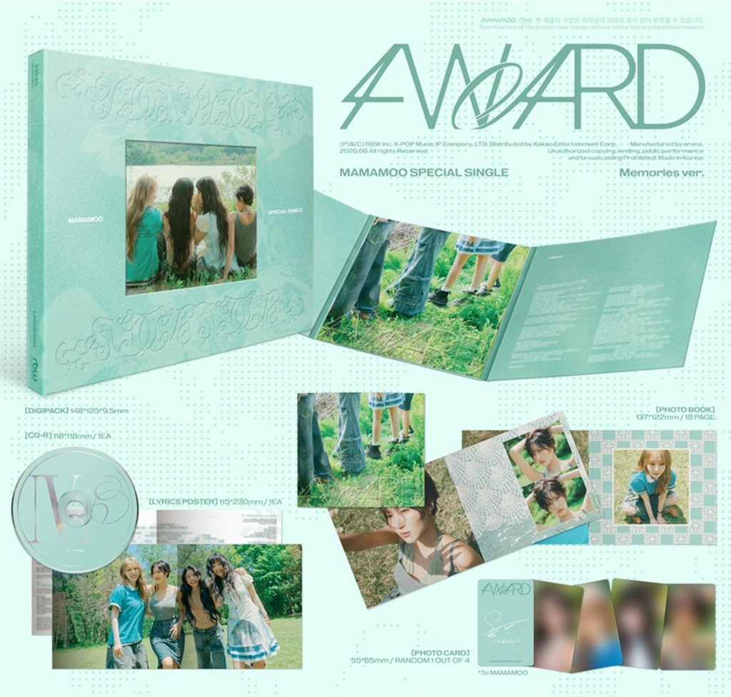 MAMAMOO – Special Single [4WARD] (Memories ver. / Silence ver.)