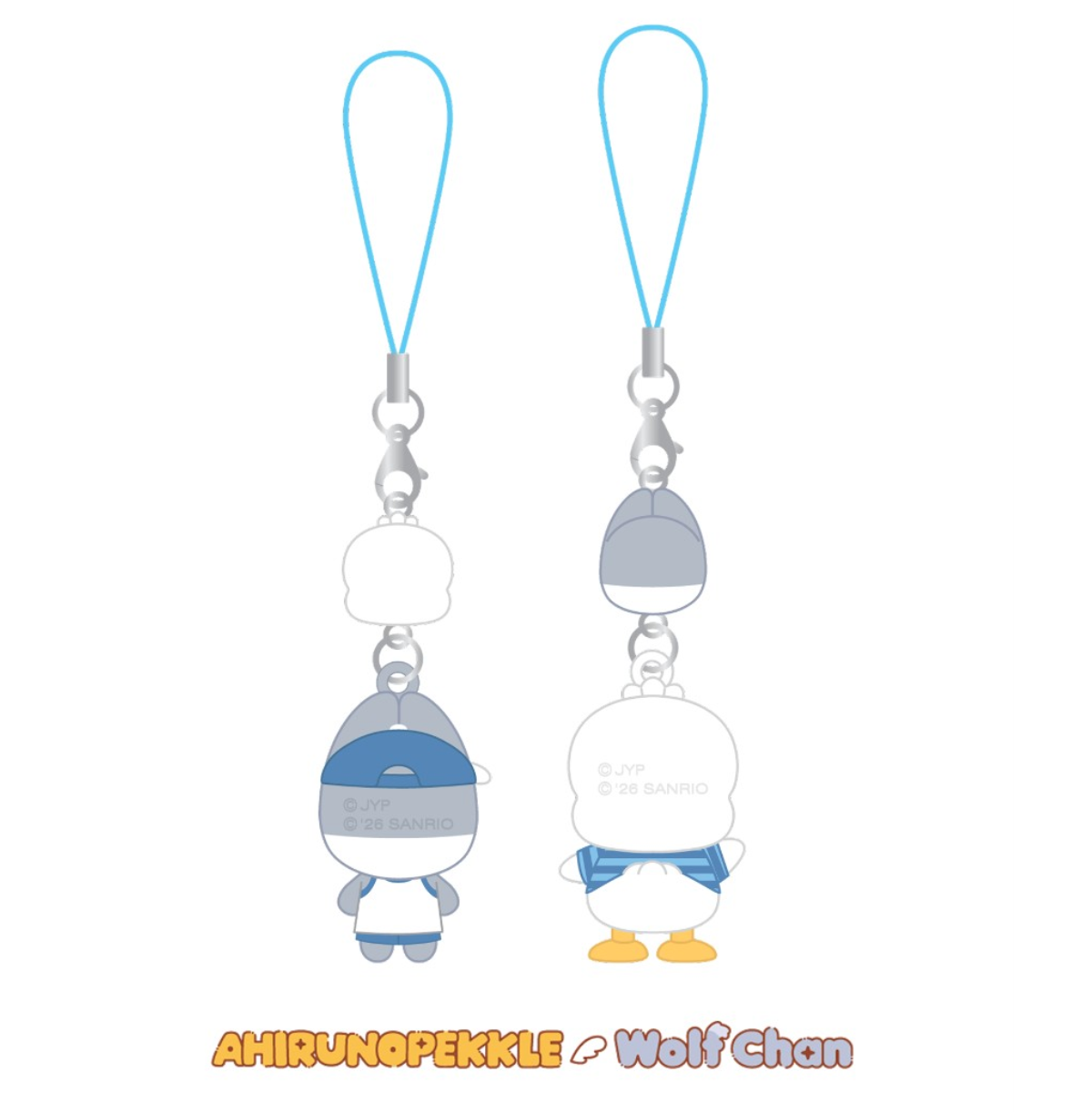 Stray Kids SKZOO X SANRIO CHARACTERS MINI FIGURE COUPLE KEYRING