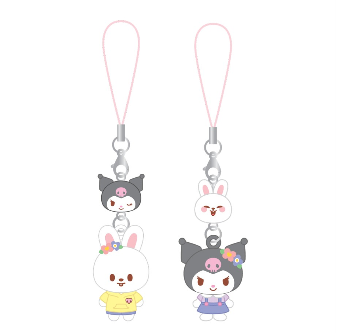 Stray Kids SKZOO X SANRIO CHARACTERS MINI FIGURE COUPLE KEYRING