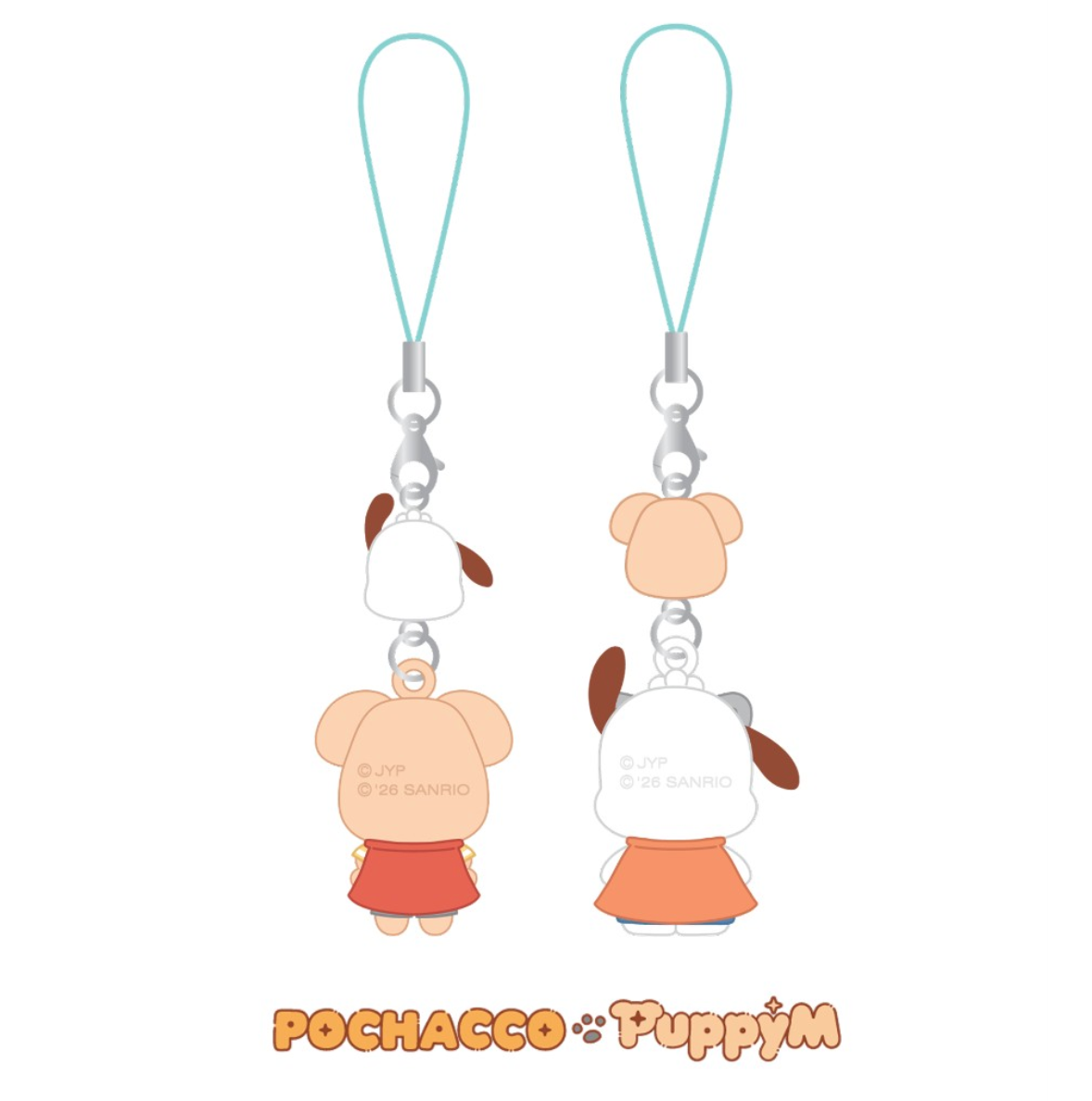 Stray Kids SKZOO X SANRIO CHARACTERS MINI FIGURE COUPLE KEYRING