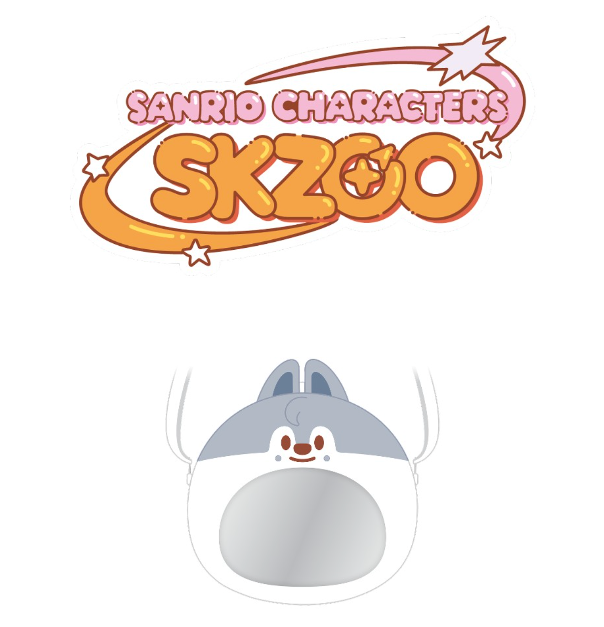 Stray Kids SKZOO X SANRIO CHARACTERS PLUSH PVC CROSS BAG