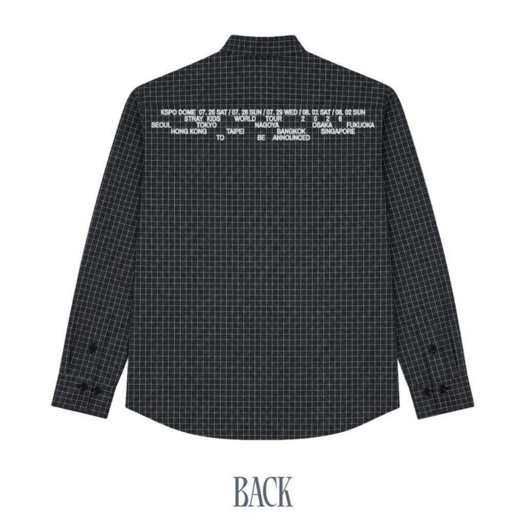 CHECK SHIRT Stray Kids World Tour RUN IT MD