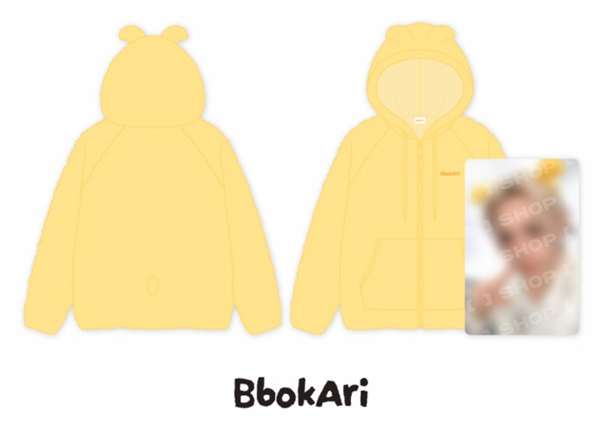 SKZOO FLEECE HOOD ZIP-UP Stray Kids World Tour RUN IT MD