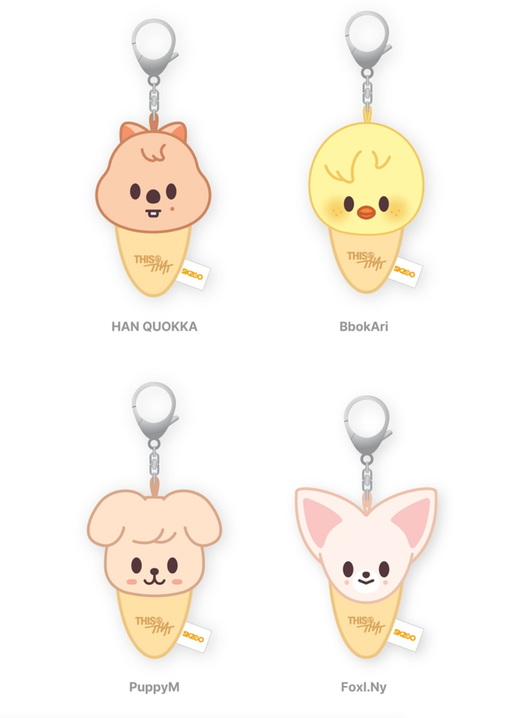 PLUSH KEYRING ICECREAM Ver. Stray Kids THIS & THAT MD