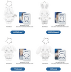 SILVER ANITEEZ PLUSH KEYRING ATEEZ X ANITEEZ POP-UP ANITEEZ IN DEJAVU