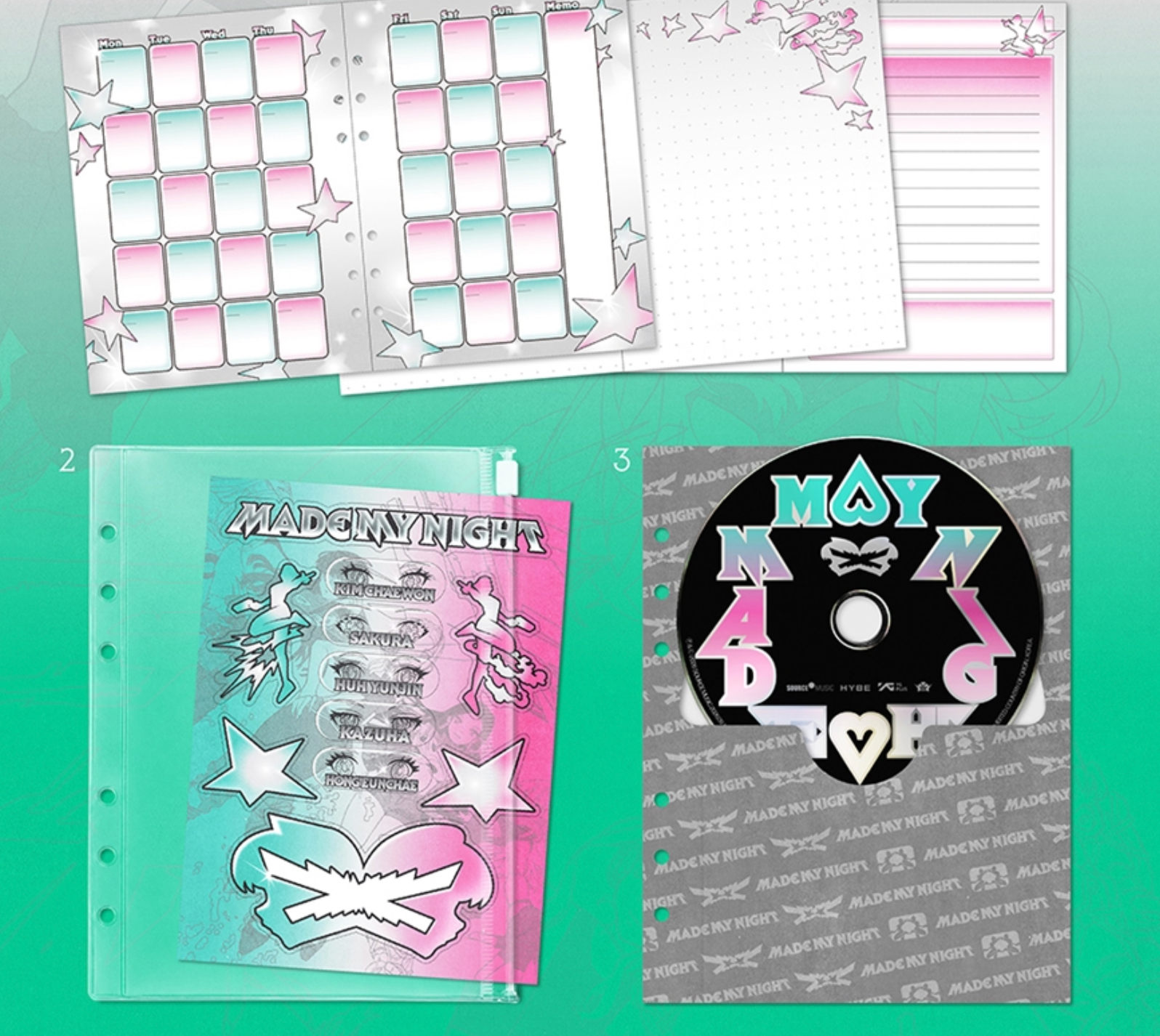 LE SSERAFIM – 2nd Single Album [Made My Night] (CHEMICAL NIGHT)