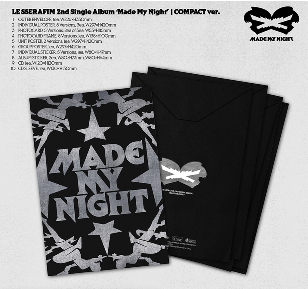 LE SSERAFIM – 2nd Single Album [Made My Night] (COMPACT ver.)