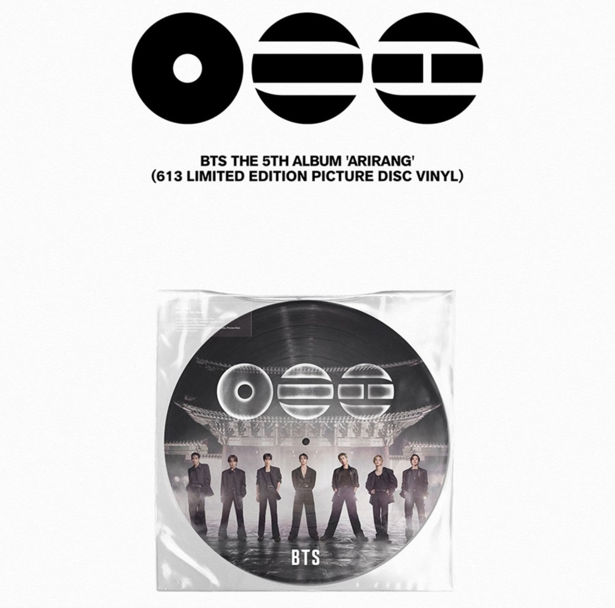BTS – The 5th Album [ARIRANG] (613 Limited Edition Picture Disc Vinyl)
