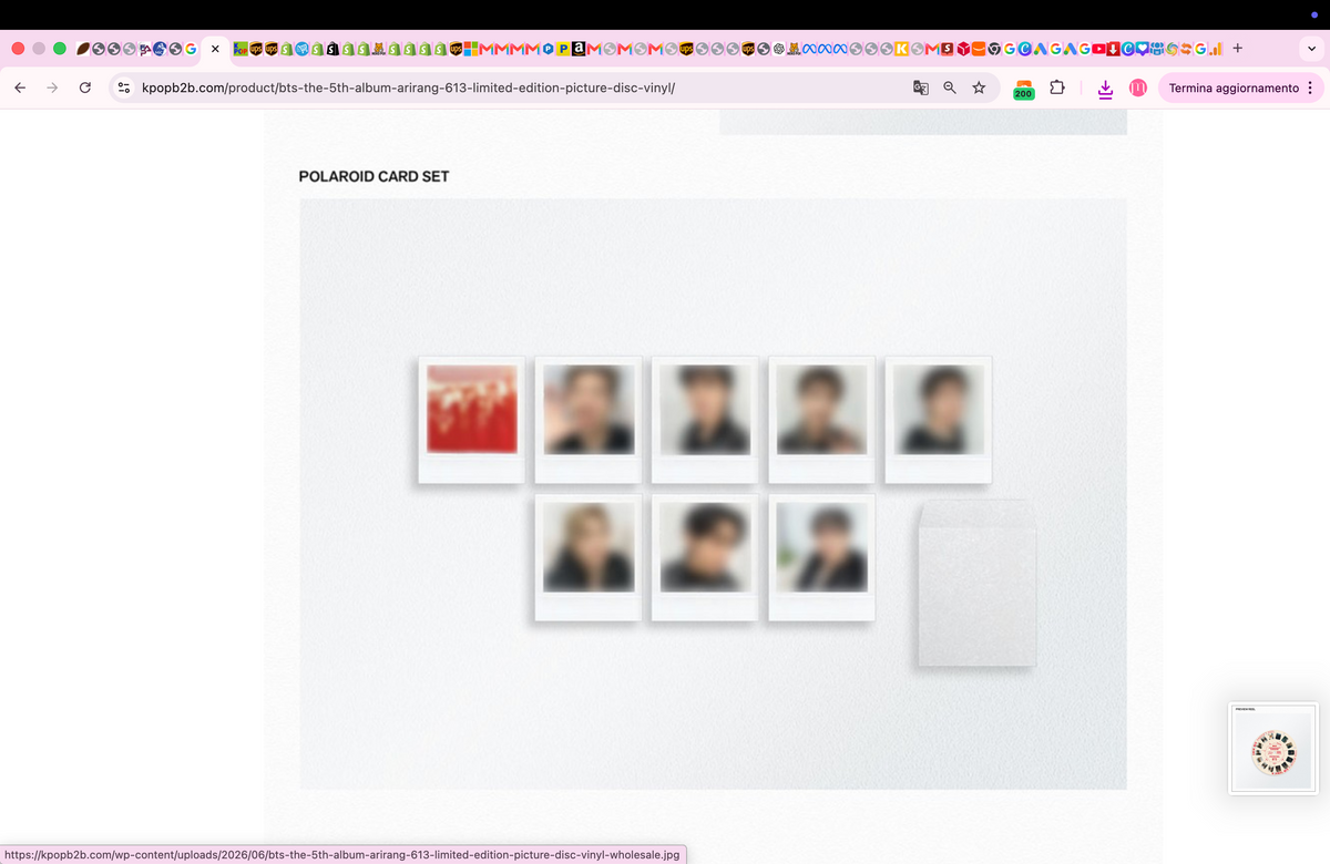 BTS – The 5th Album [ARIRANG] (613 Limited Edition Picture Disc Vinyl)
