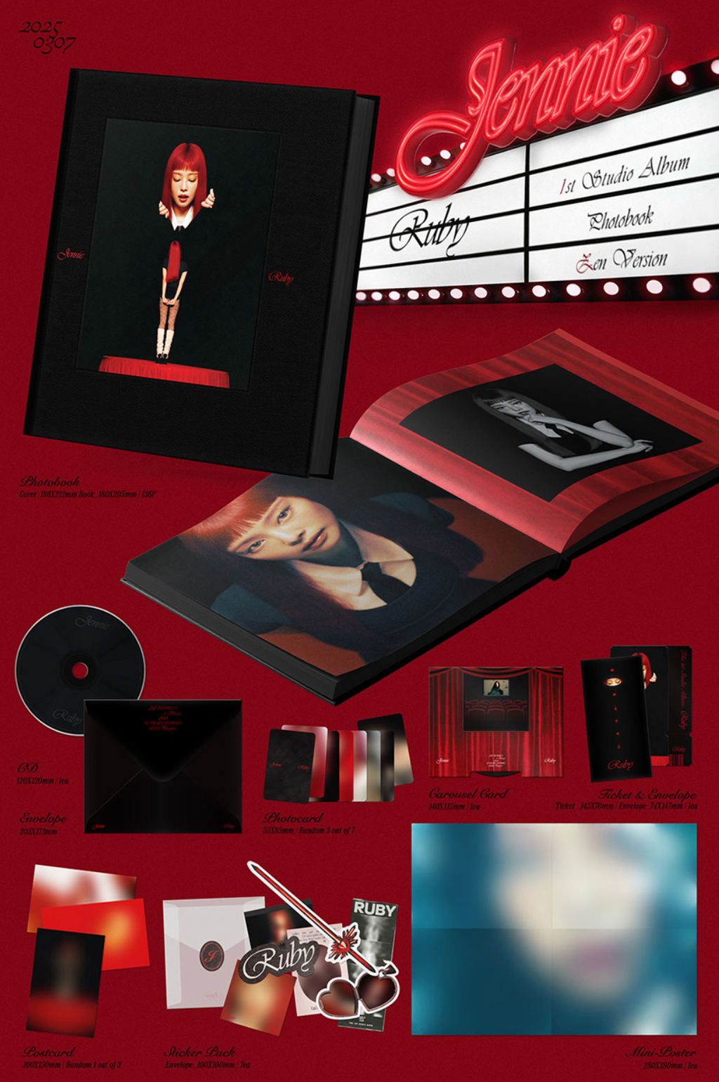 (BLACKPINK) JENNIE – The 1st Studio Album [Ruby] (Photobook)
