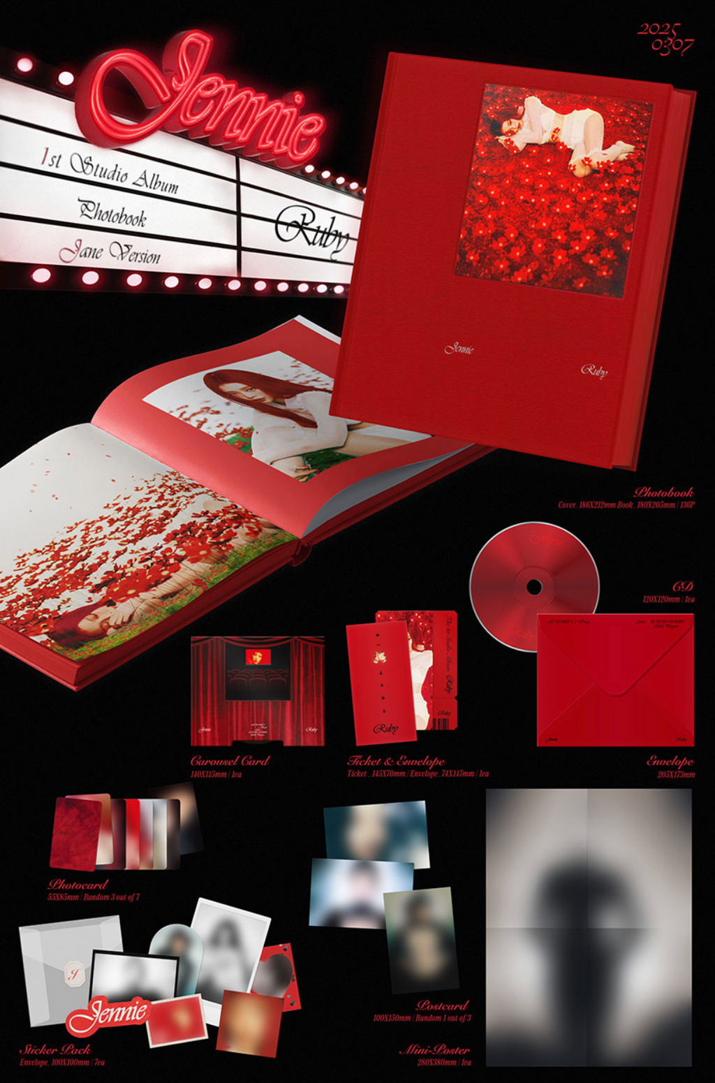 (BLACKPINK) JENNIE – The 1st Studio Album [Ruby] (Photobook)