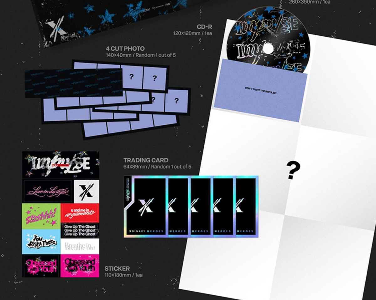 Xdinary-Heroes – 9th Mini Album [IMPULSE] (BACKSTAGE Ver. / Band of Outsiders Ver.) (Random)