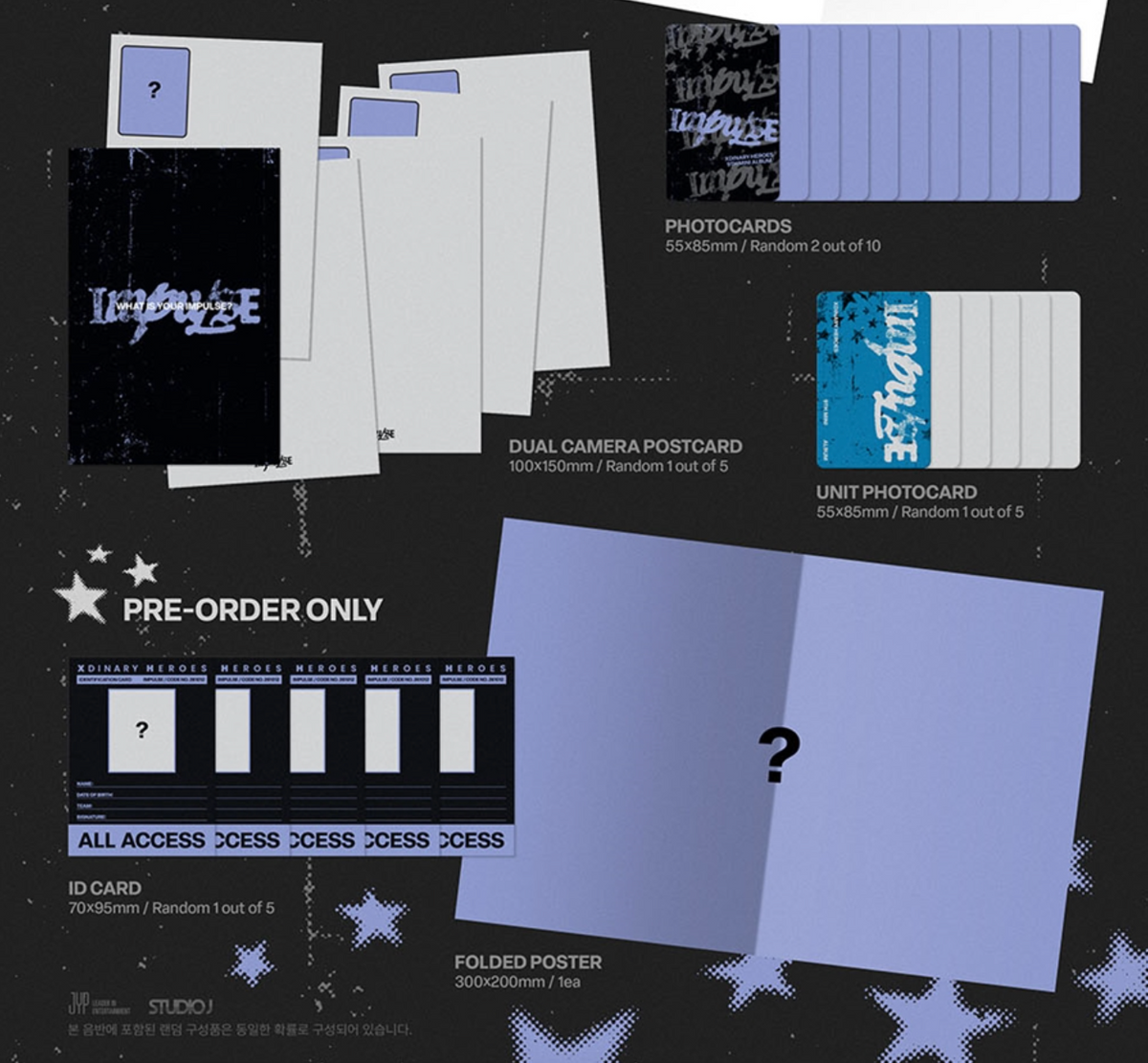 Xdinary-Heroes – 9th Mini Album [IMPULSE] (BACKSTAGE Ver. / Band of Outsiders Ver.) (Random)