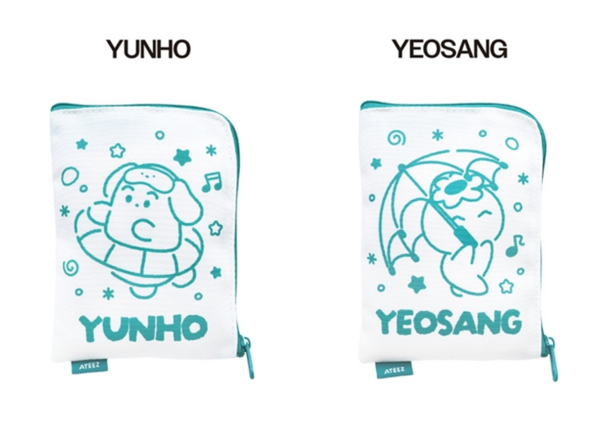 MNI POUCH ATEEZ 8TH ANNIVERSARY EXHIBITION Blue Drift MD