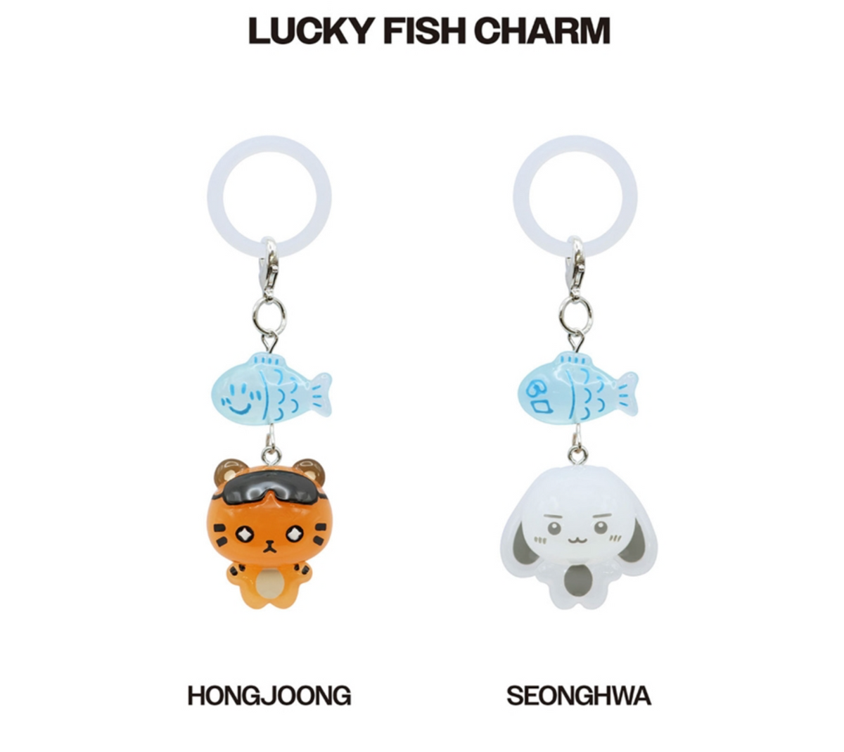 LUCKY FISH CHARM ATEEZ 8TH ANNIVERSARY EXHIBITION Blue Drift MD