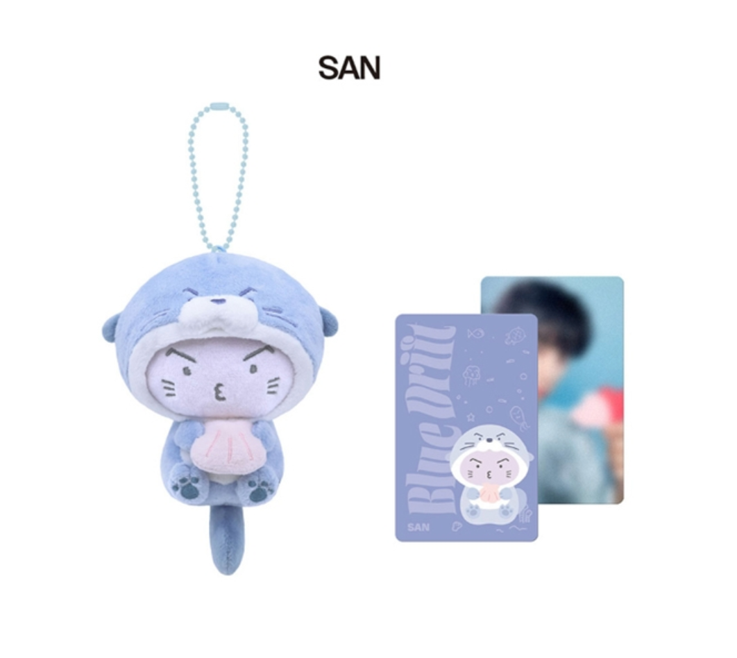 PLUSH SEA COLLECTION ATEEZ 8TH ANNIVERSARY EXHIBITION Blue Drift MD
