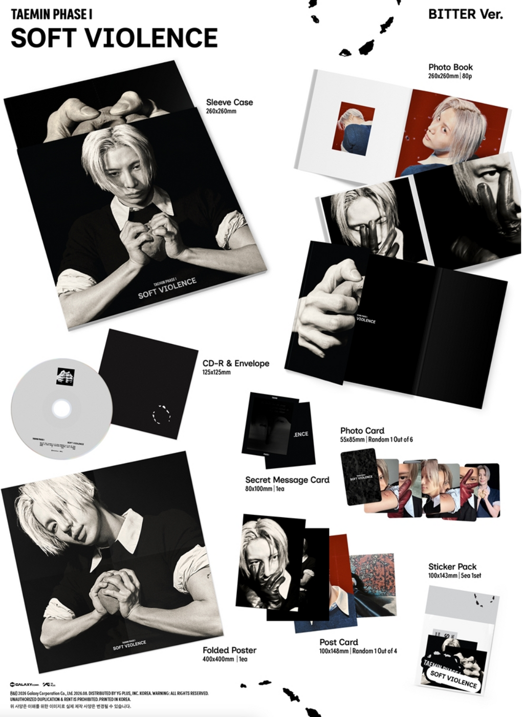 (SHINee) TAEMIN - [PHASE I : Soft Violence] (PHOTO BOOK Ver.)