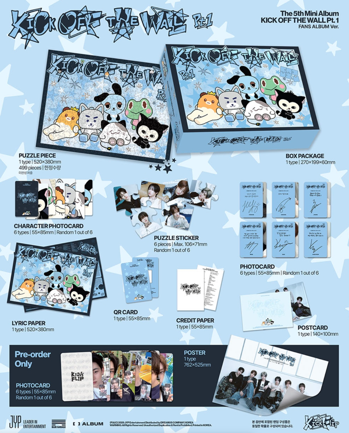 KickFlip – The 5th Mini album [KICK OFF THE WALL Pt.1] (FANS ALBUM Ver.)(Limited Edition)