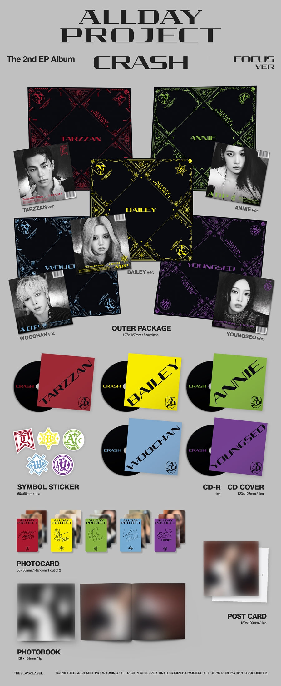 ALLDAY PROJECT – The 2nd EP Album [CRASH] (FOCUS ver.)