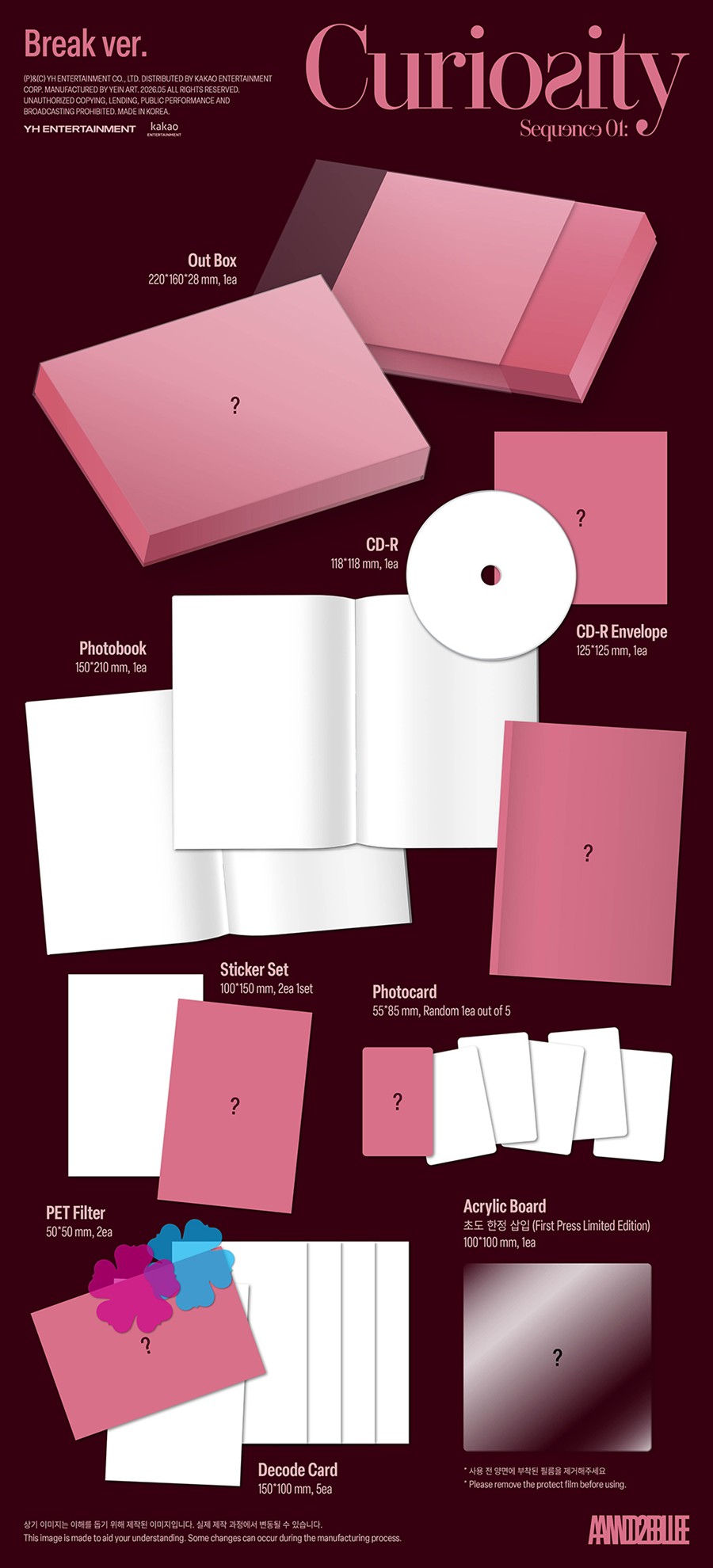 ZEROBASEONE AND2BLE – 1st Mini Album [Sequence 01: Curiosity] (Break ver.)
