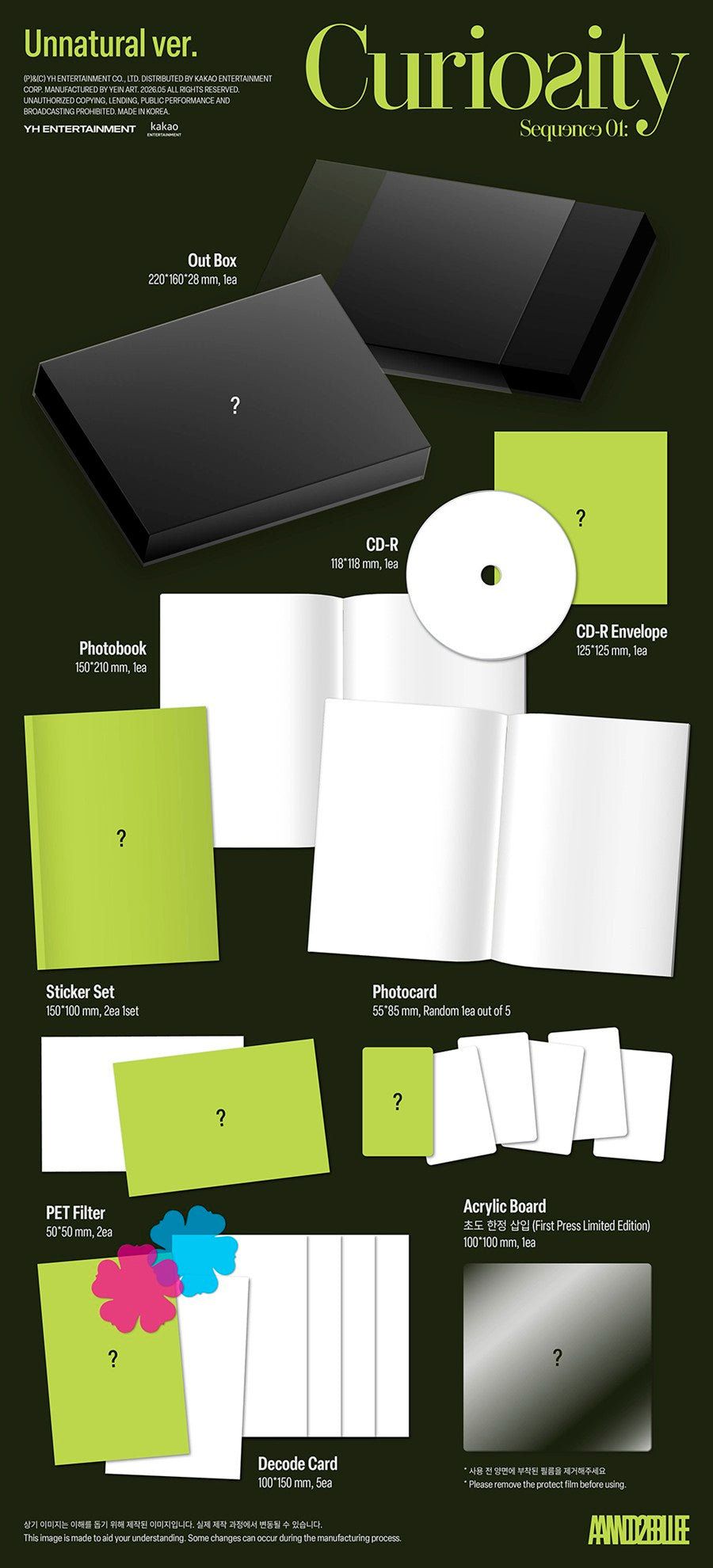 ZEROBASEONE AND2BLE – 1st Mini Album [Sequence 01: Curiosity] (Unnatural ver.)