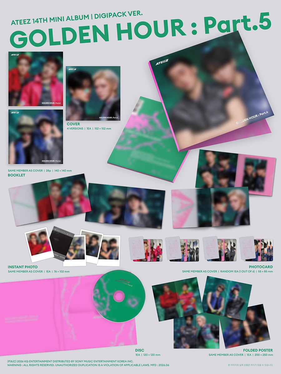 ATEEZ – 14th Mini Album [GOLDEN HOUR : Part.5] (DIGIPACK UNIT Ver.)