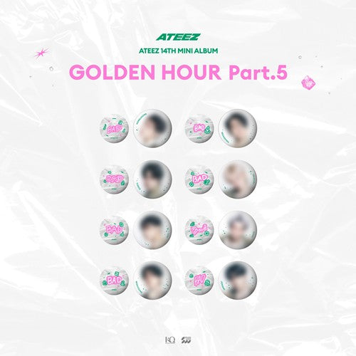 ATEEZ GOLDEN HOUR : Part.5 MD CAN BADGE SET