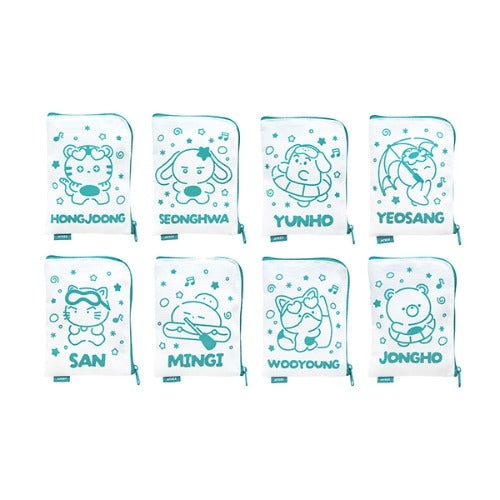 MNI POUCH ATEEZ 8TH ANNIVERSARY EXHIBITION Blue Drift MD