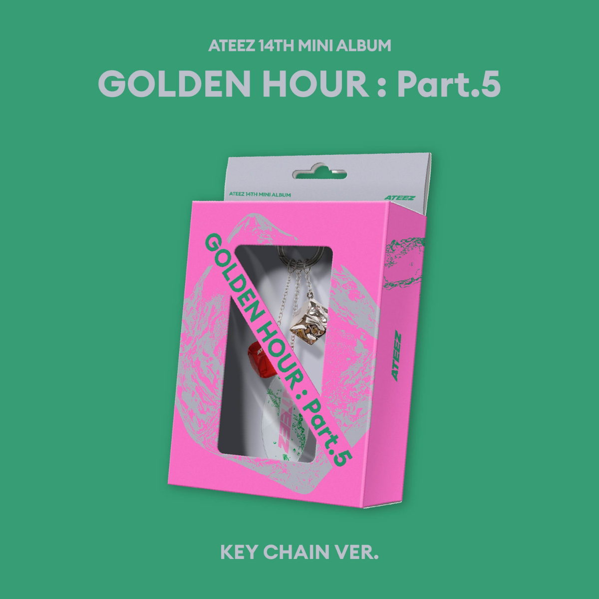 ATEEZ – 14th Mini Album [GOLDEN HOUR : Part.5] (Key Chain Ver.)