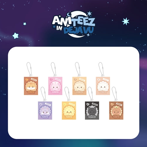 RANDOM MINIATURE KEYRING ATEEZ X ANITEEZ POP-UP ANITEEZ IN DEJAVU