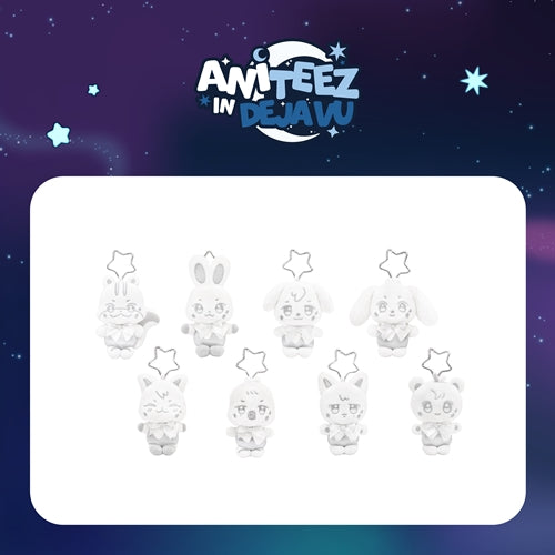 SILVER ANITEEZ PLUSH KEYRING ATEEZ X ANITEEZ POP-UP ANITEEZ IN DEJAVU