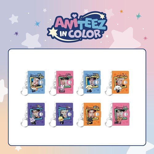 MINI ALBUM KEYRING ATEEZ X ANITEEZ POP - UP STORE ANITEEZ IN COLOR MD - Neko Pop