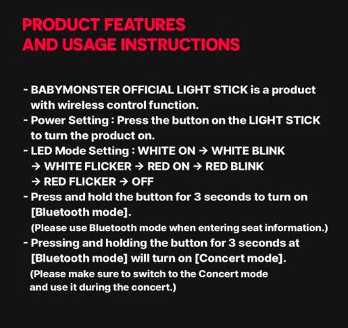 BABYMONSTER - OFFICIAL LIGHT STICK