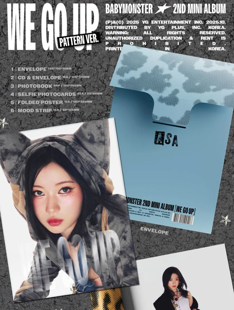 BABYMONSTER – 2nd MINI ALBUM [WE GO UP] (PATTERN Ver.)