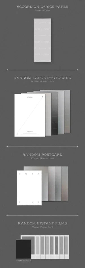 BLAKPINK – 2nd Album [BORN PINK] BOX SET [GREY ver.] - Neko Pop