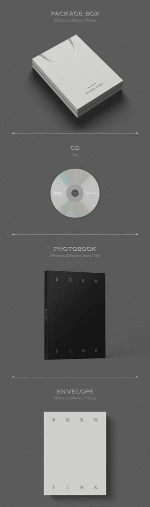 BLAKPINK – 2nd Album [BORN PINK] BOX SET [GREY ver.] - Neko Pop