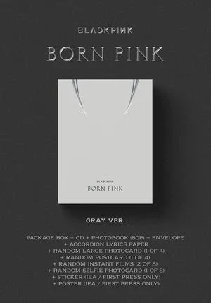 BLAKPINK – 2nd Album [BORN PINK] BOX SET [GREY ver.] - Neko Pop