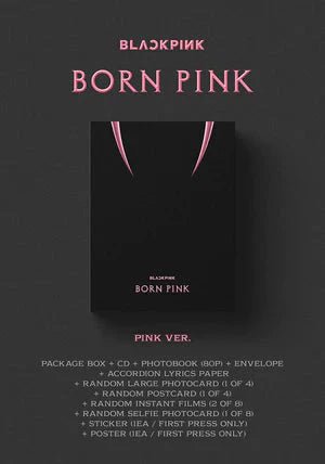 BLAKPINK – 2nd Album [BORN PINK] BOX SET [PINK ver.] - Neko Pop