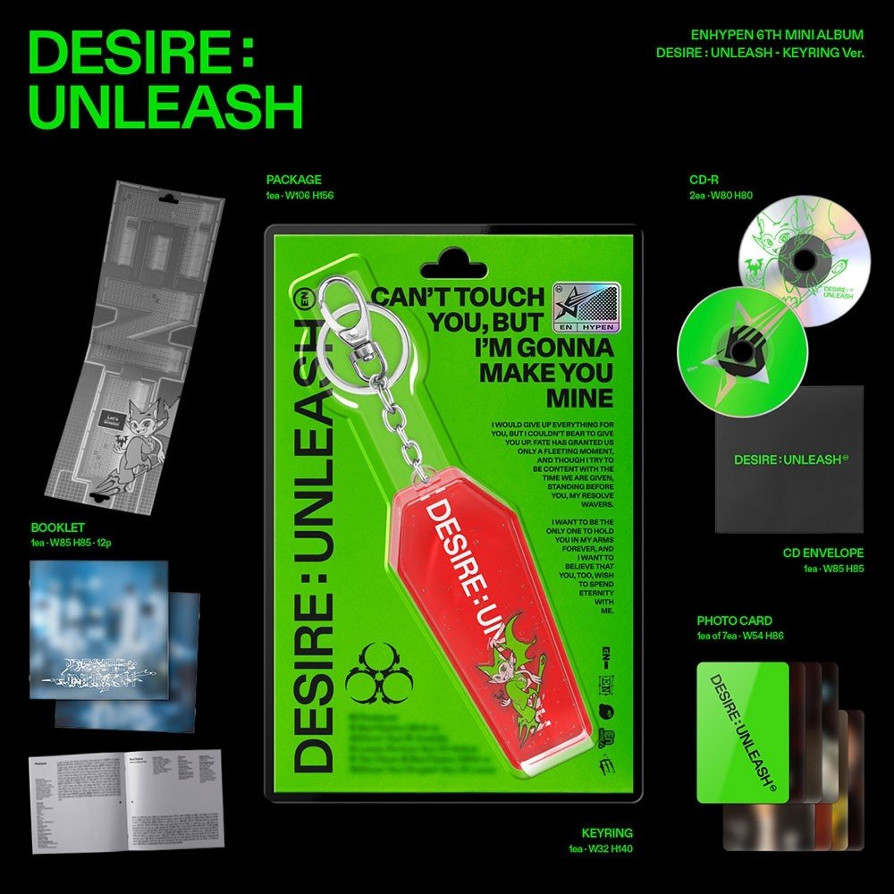 ENHYPEN - DESIRE : UNLEASH (KEYRING VER.) - Neko Pop
