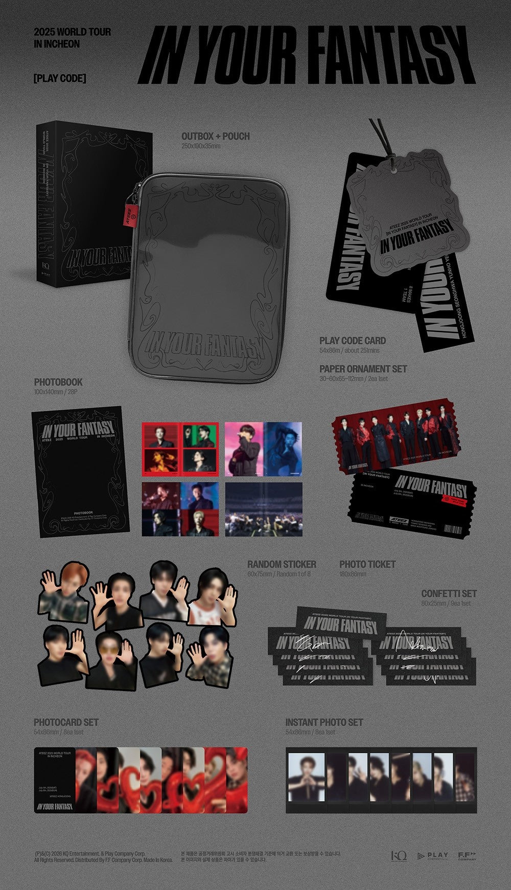 ATEEZ - 2025 WORLD TOUR [IN YOUR FANTASY] INCHEON PLAYCODE