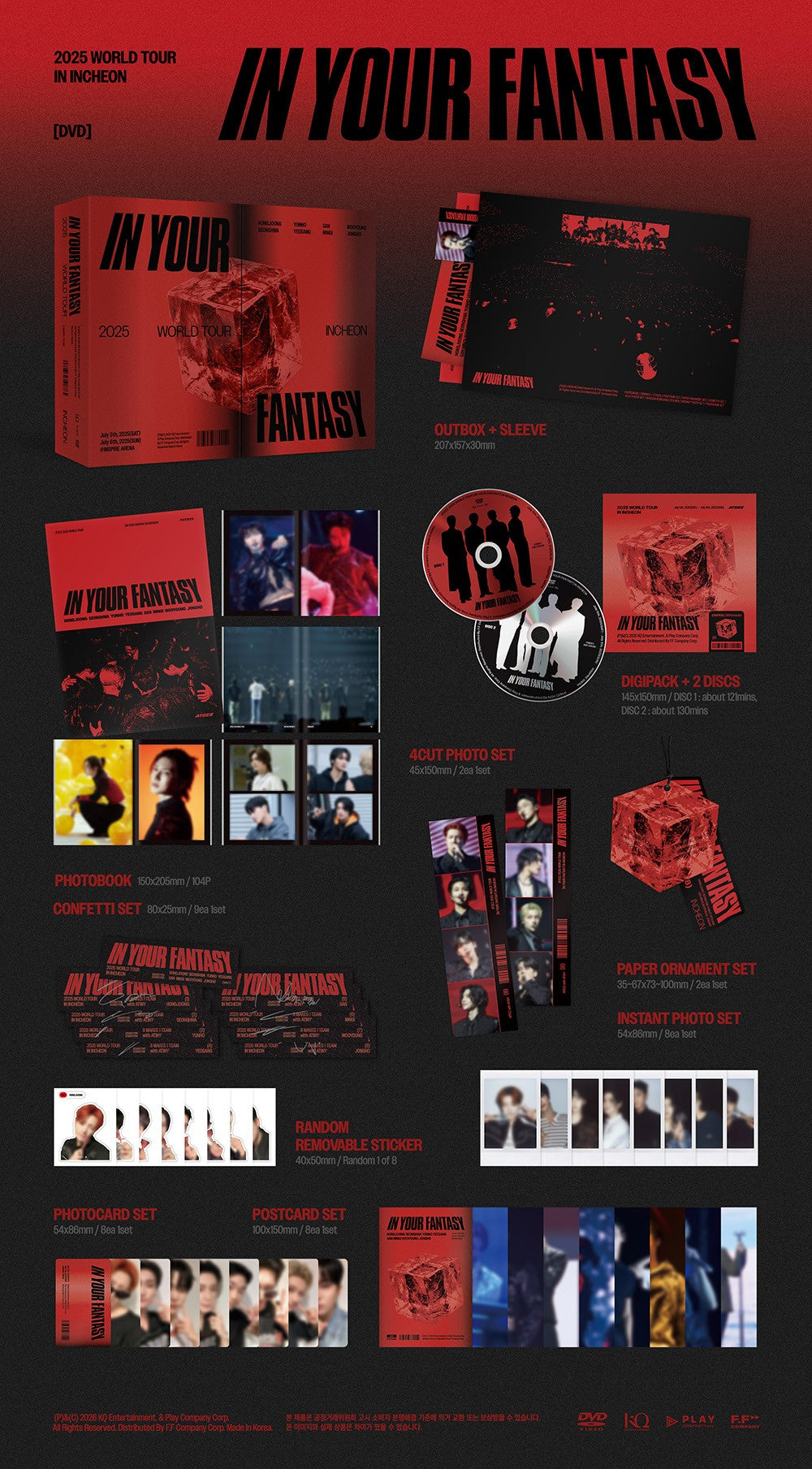 ATEEZ - 2025 WORLD TOUR [IN YOUR FANTASY] INCHEON DVD