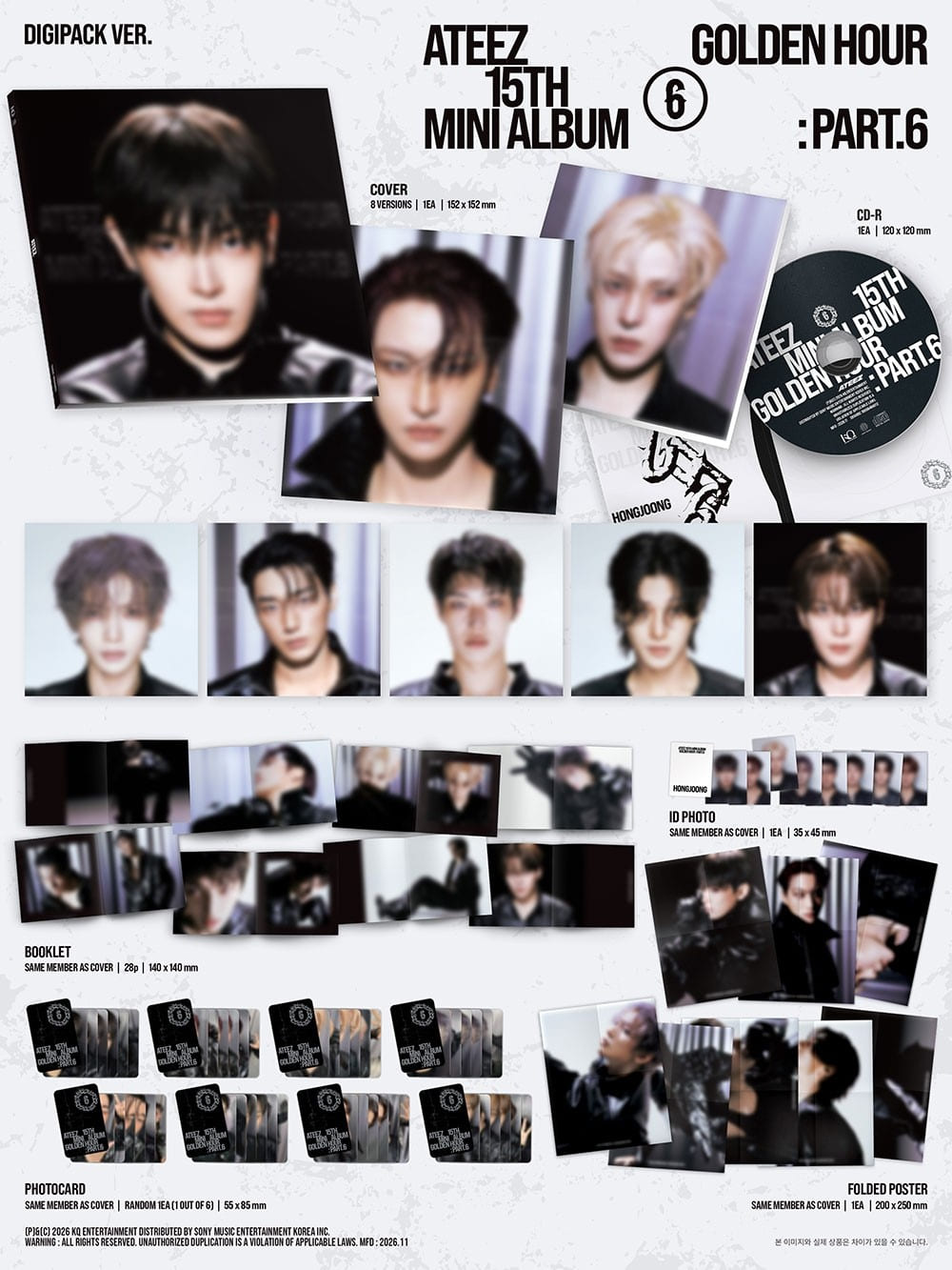 ATEEZ - GOLDEN HOUR : PART.6 (DIGIPACK VER.)