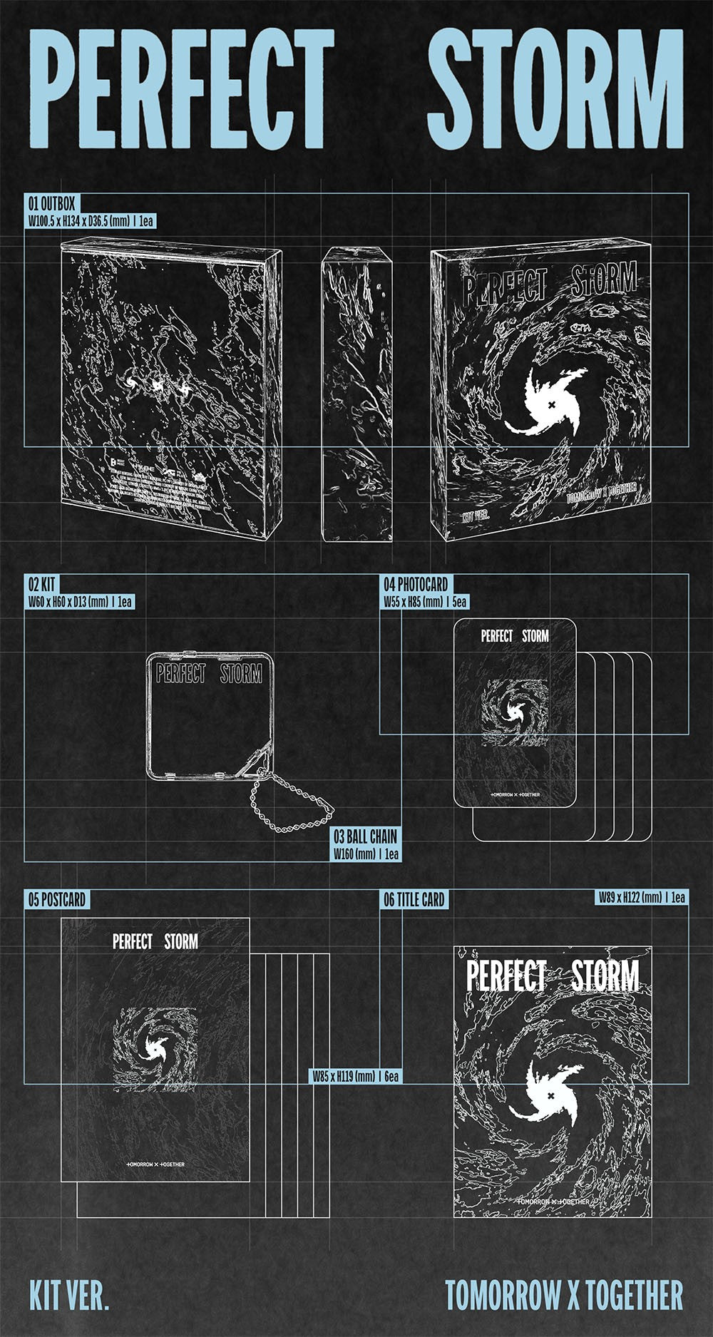 TXT - 9TH MINI ALBUM 'PERFECT STORM (KIT VER.)'