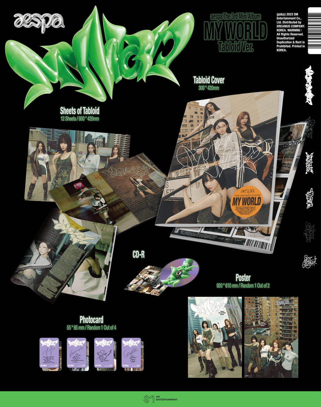 aespa - MY WORLD (3RD MINI ALBUM) [TABLOID VER.]