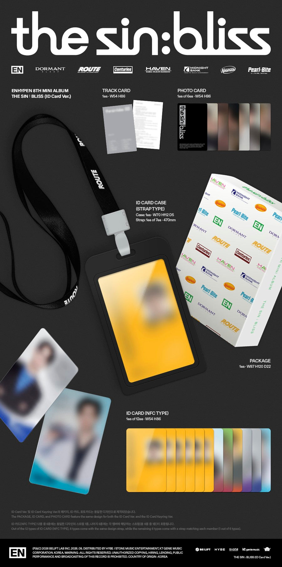 ENHYPEN – [THE SIN : BLISS] (ID Card Ver.)