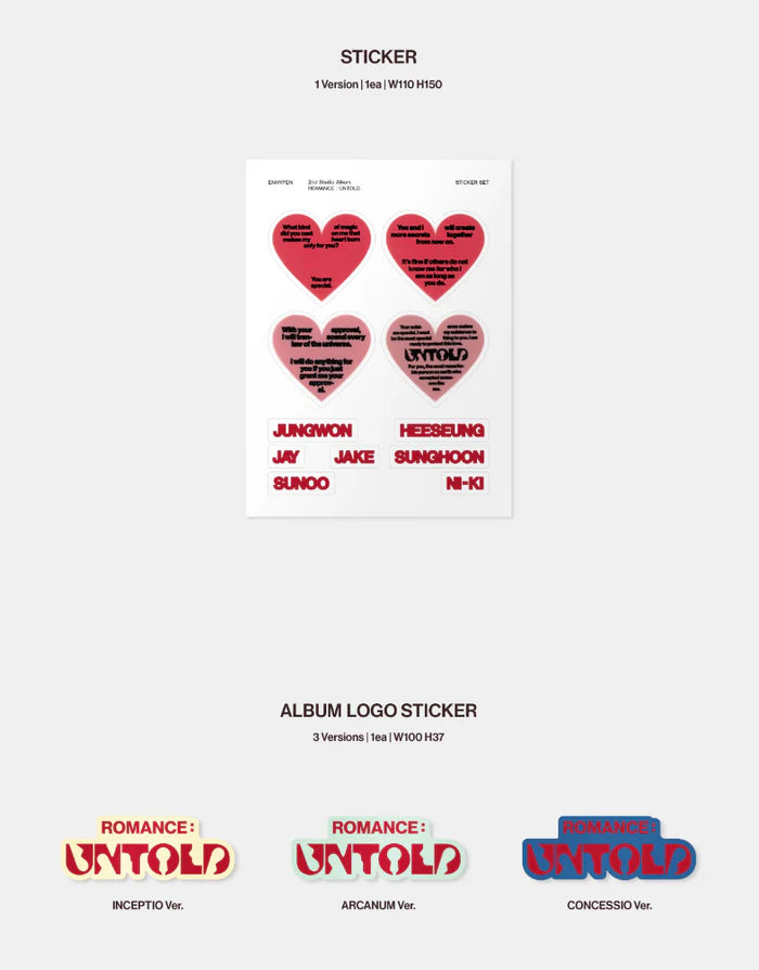 ENHYPEN – ROMANCE : UNTOLD (2ND STUDIO ALBUM)